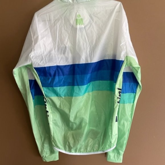 IRONMAN SANTINI WOMENS ZERO WIND SEASIDE WINDBREAKER Wind Cutter Large New - Picture 3 of 4